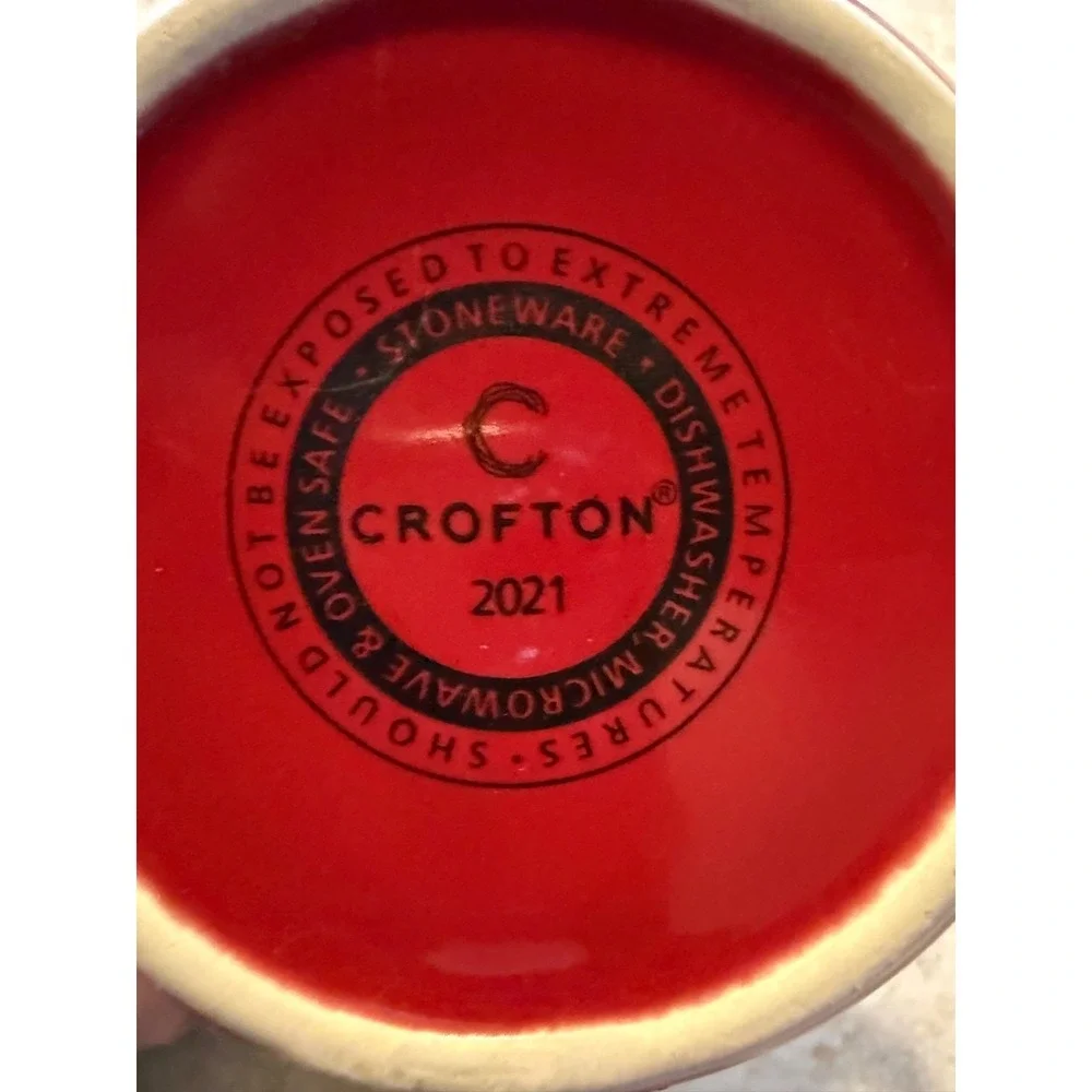 Crofton Stoneware MINI Baker Red Dish with Lid‎ 4.5